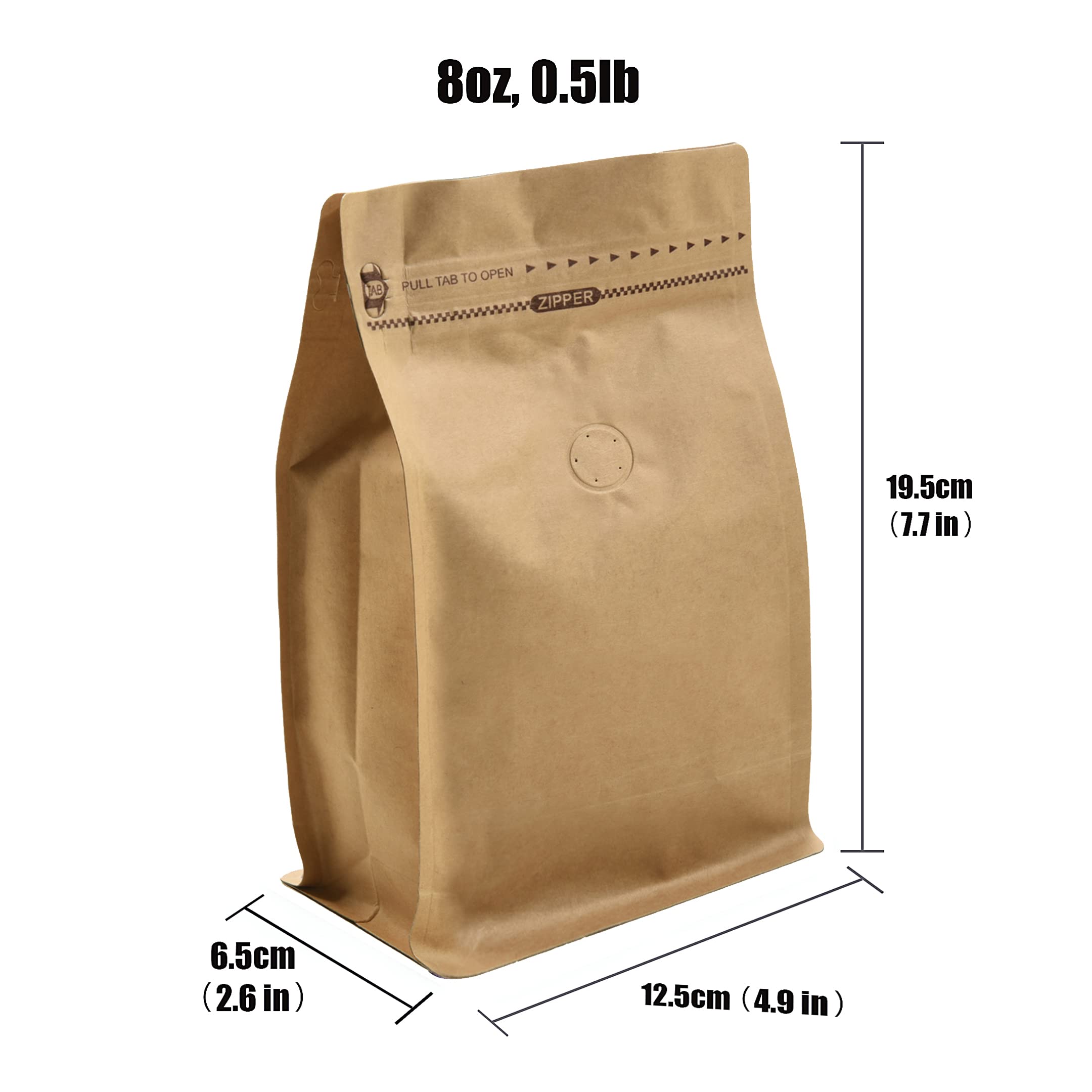 Eco-Friendly 1kg 2lb Flat Box Bottom Side Gusset Doypack Coffee Packaging Bag With Pocket Zipper