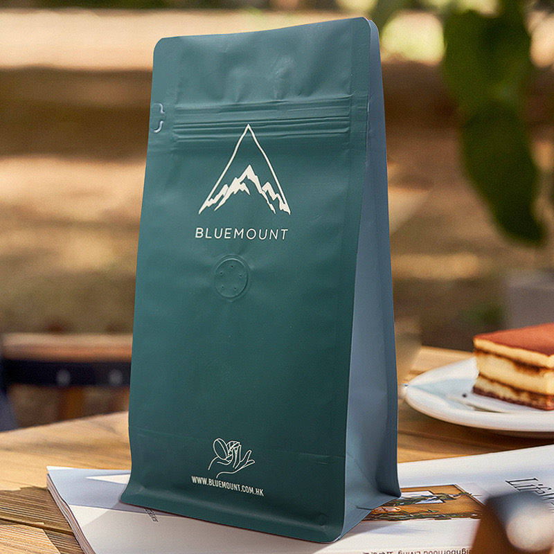 250g 500g 1kg Flat Bottom Resealable Digital Gravure Printing Coffee Bags