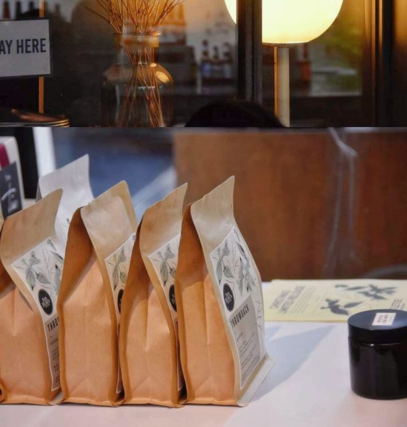 125g 340g Custom Logo Printing Coffee Bag Empty Coffee Bags Resealable Standing Up Coffee Bean Pouch