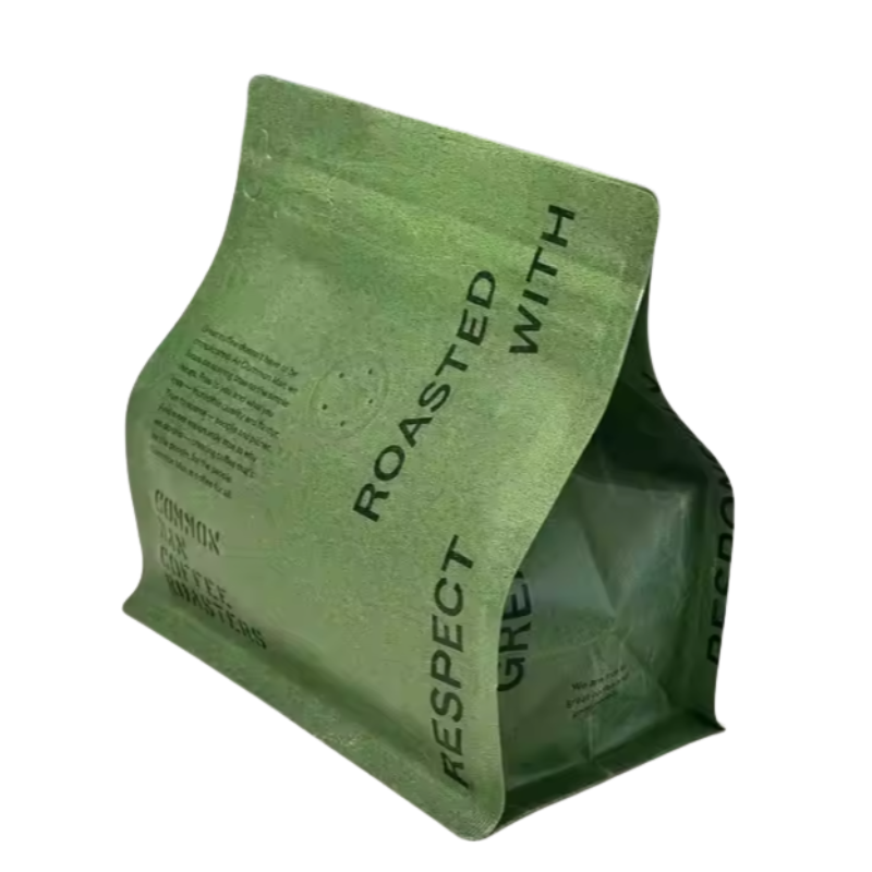 Matte Green Resealable Zip Lock Aluminum Foil Tea Coffee Food Storage Bags