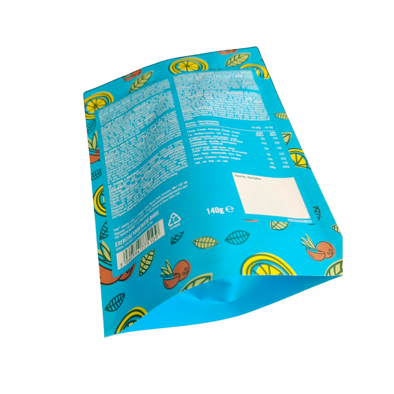 Biodegradable Kraft Paper Packing Zip Stand up Pouch Ziplock With Window