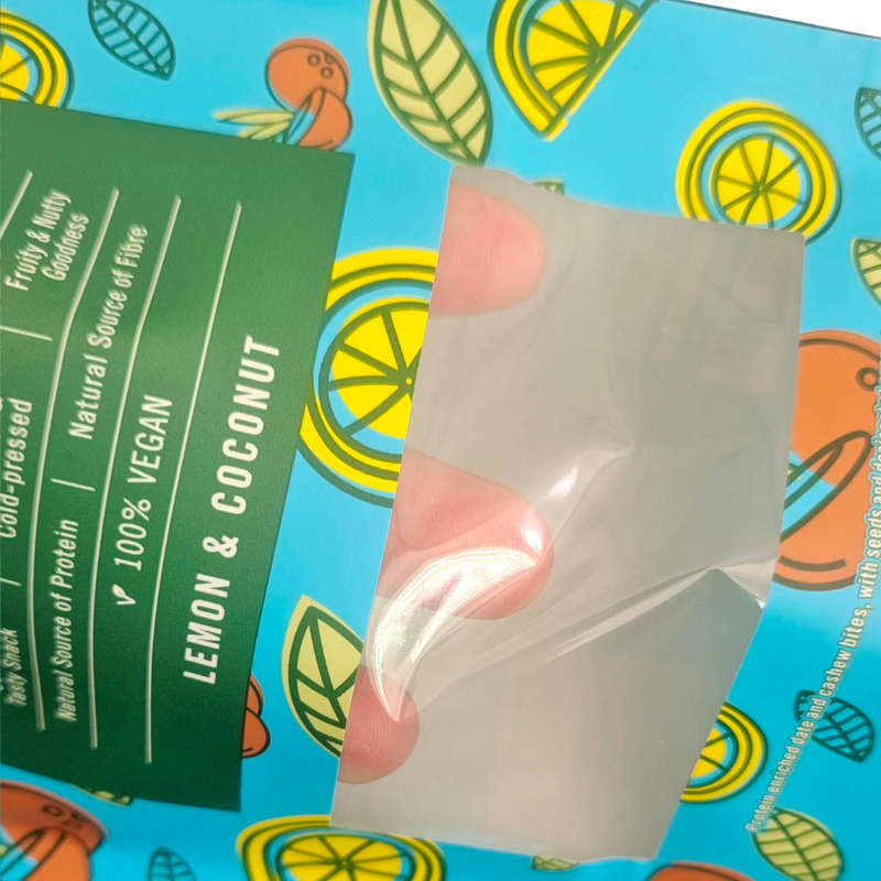 Biodegradable Kraft Paper Packing Zip Stand up Pouch Ziplock With Window