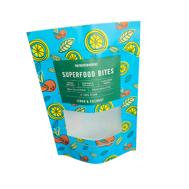 Biodegradable Kraft Paper Packing Zip Stand up Pouch Ziplock With Window