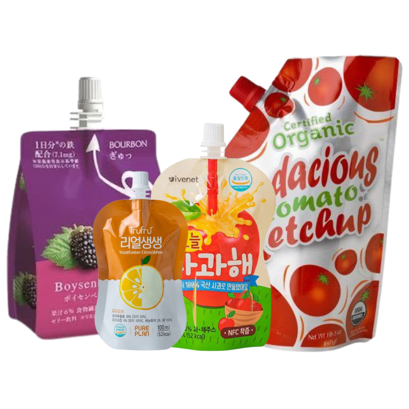 Greenzone Pack Aluminum Beverage Juice Liquid Packaging Bag Stand up Spout Pouch