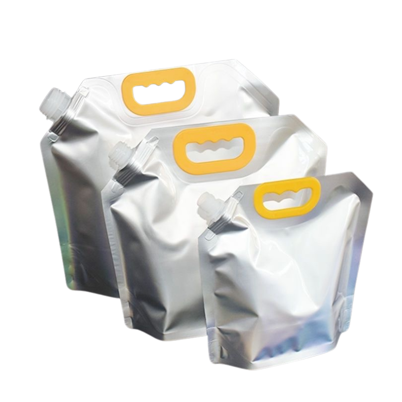 4 Or 5 Liter Gallon Pure Aluminum Spout Bag Packaging Portable Water Plastic Bag