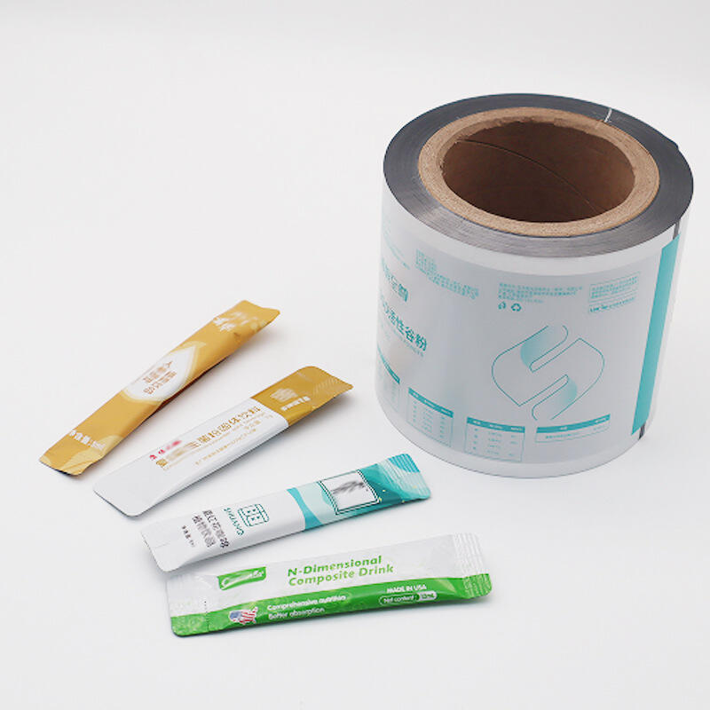 Fully Automatic Packaging Aluminum Foil Composite Roll Film FDA Food Grade