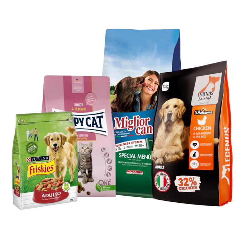  5KG 10KG 15KG 20KG 25KG Plastic Side Gusset Pet Dog Food Ziplock Packaging Bag