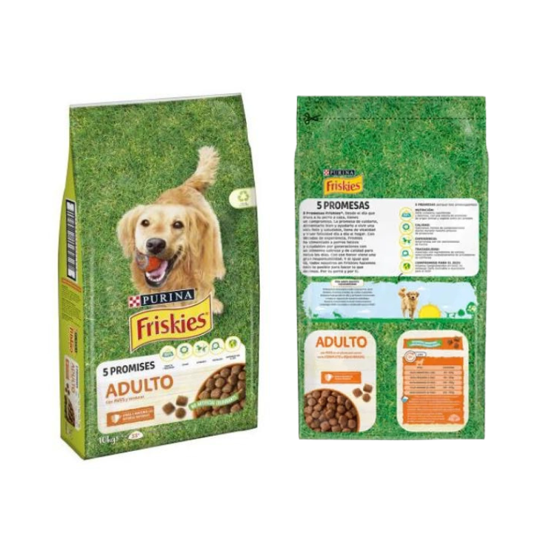 GreenZone Pack Pet Dog Food Cat Food Composite Zipper 8 Sides Flat Bottom Dog Pet Food Packaging 