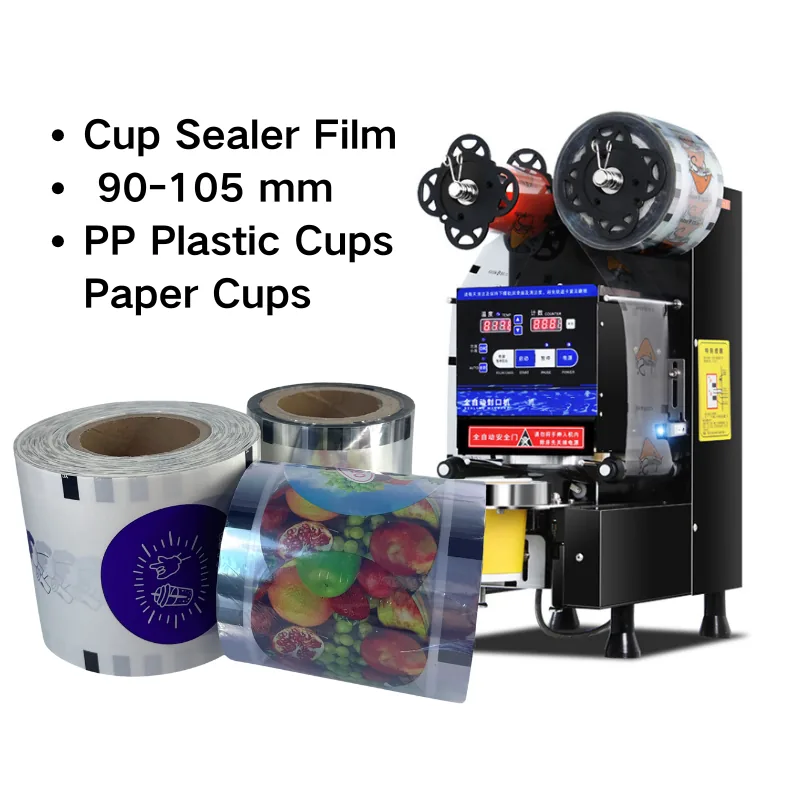Bubble Tea Cup Sealing Film | Custom Printed 90-105 mm