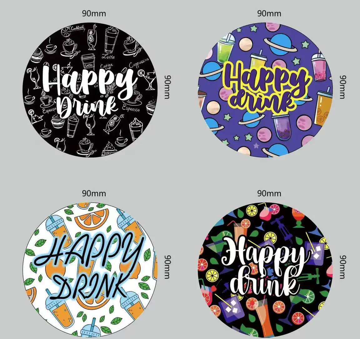 Juice and Dessert Cup Sealing Film | Printed Roll Stock Juice and Dessert Cup Sealing Film | Printed Roll Stock