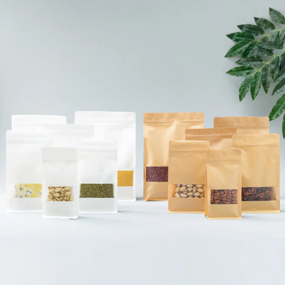 Kraft Paper Bags with Window | Custom Printed Kraft Paper Bags with Window | Custom Printed