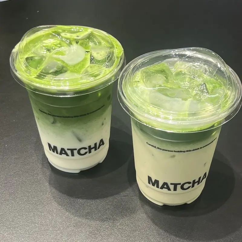 Matcha and Tea PET Cups | Custom Printed for Tea Shops