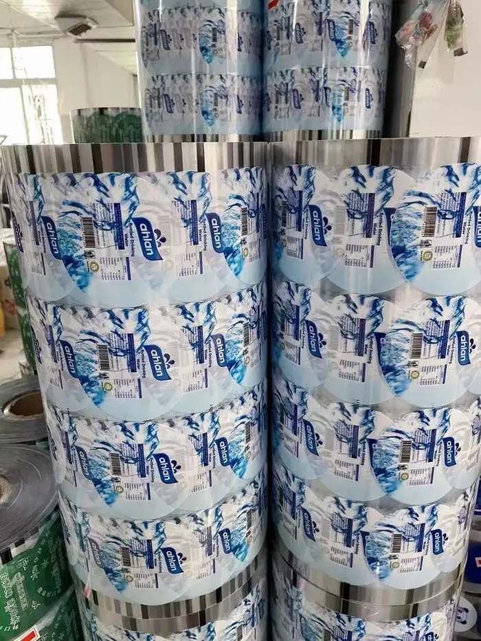 Mineral Water Cup Sealing Film | Custom Printed Roll Stock