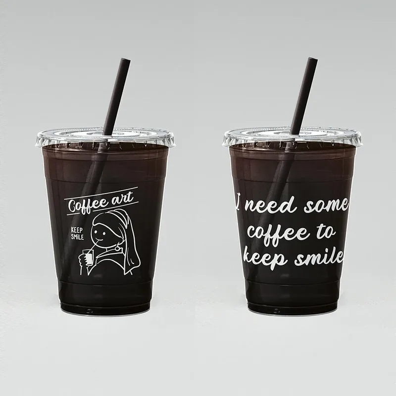 Custom Plastic Cup Lids, Straws and Sealing Film