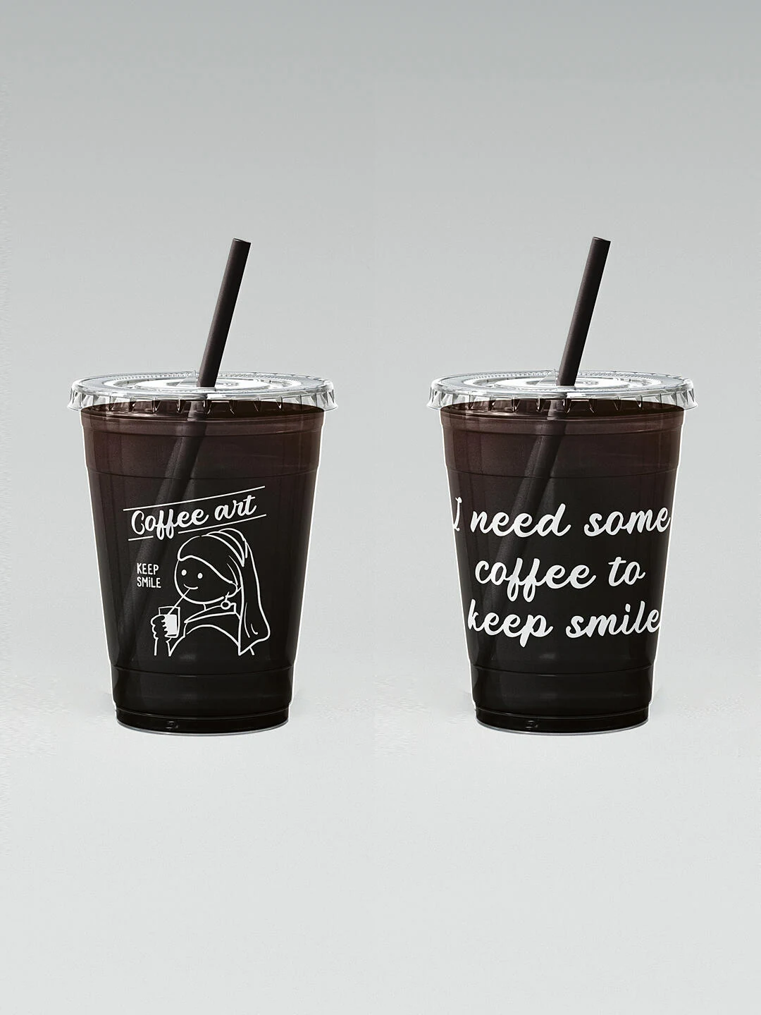 Custom Plastic Cup Lids, Straws and Sealing Film