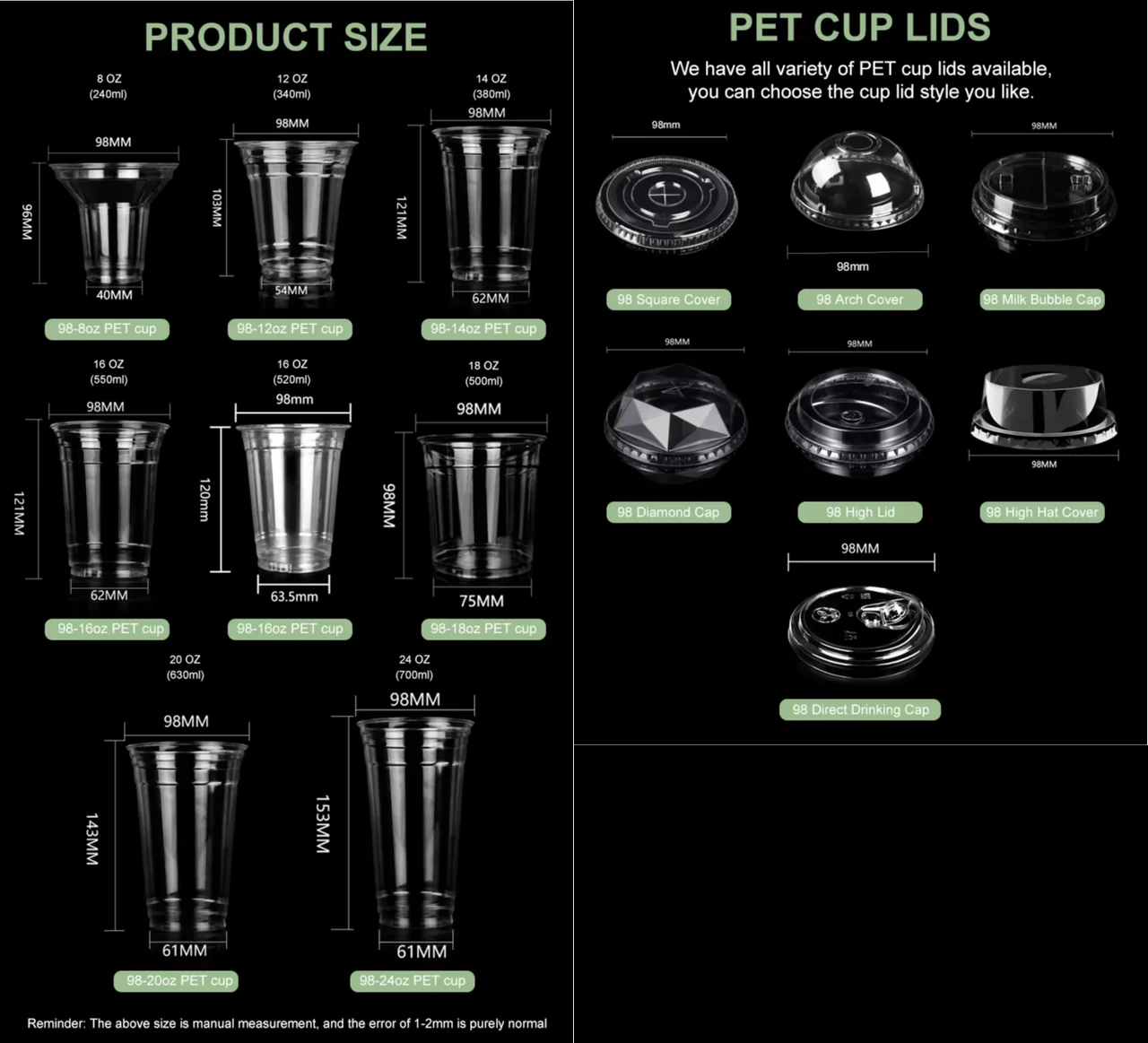 PET Dessert Cups and Acai Bowls | Clear Cups Wholesale
